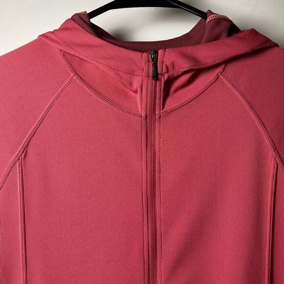 KUHL Full Zip Lightweight Hooded Sweatshirt Outdoor Athleisure Pink Sz Medium - Picture 3 of 16